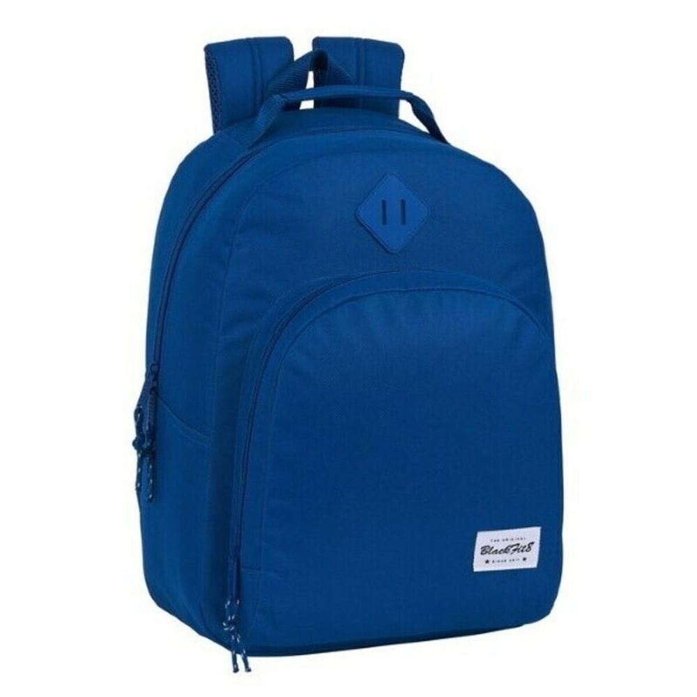 Granatowy plecak szkolny BlackFit8 Oxford