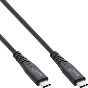 Kabel USB InLine USB-C - USB-C 1 m Czarny (35901I) - Kable USB - miniaturka - grafika 1