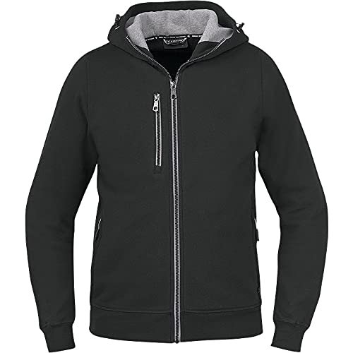 Texstar HC09 męski kaptur kardigan z przytulnym kołnierzem, rozmiar 4XL, czarny