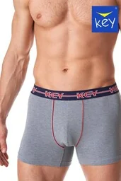 Dopasowane bokserki męskie z zewenętrzną gumą MXH 177 Key - Majtki męskie - miniaturka - grafika 1