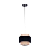 Lampy sufitowe - Lampa wisząca boho z podwójnym abażurem K-5230 z serii GATO - miniaturka - grafika 1