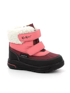 Kickers Kozaki zimowe "Kickbeddy" w kolorze jasnoróżowym - Kozaki damskie - miniaturka - grafika 1