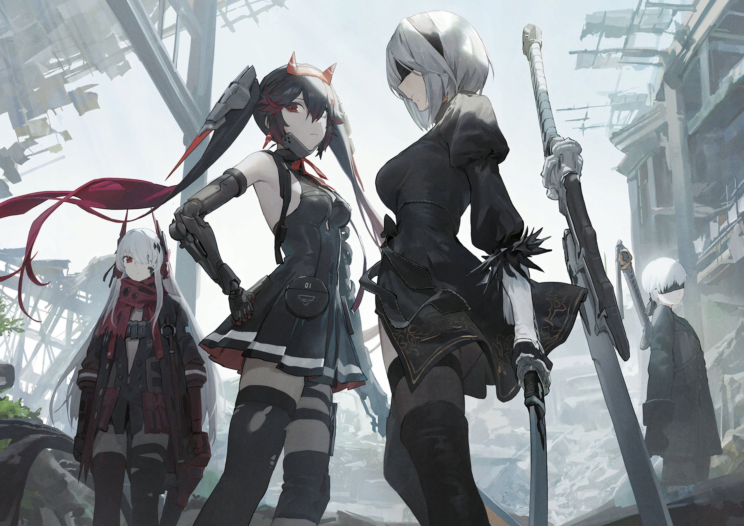 Plakat A2 Nier: Automata Anime Gra 2B