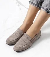 Botki damskie - Szare półbuty damskie Hanny -36 - miniaturka - grafika 1