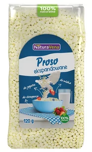 NaturaVena Proso Ekspandowane 120g - NaturaVena NAVPROEKSP120 - Płatki śniadaniowe i musli - miniaturka - grafika 1
