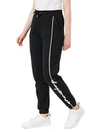 Spodnie damskie - Armani Exchange Damskie spodnie dresowe z logo French Terry, czarny, S - miniaturka - grafika 1