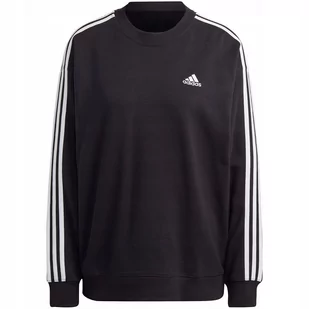 Bluza damska adidas Essentials 3-Stripes czarna IC8766 L - Bluzy damskie - miniaturka - grafika 1