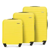 Walizki - Zestaw walizek z ABS-u z żebrowaniem - miniaturka - grafika 1