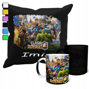ZESTAW KUBEK MAGICZNY + POSZEWKA Z PODUSZKĄ- KRASZ ROJAL GRY PREZENT + IMIĘ - Gadżety dla niej i dla niego - miniaturka - grafika 1