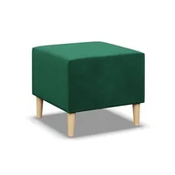 Pufy i podnóżki - Pufa, podnóżek, Blank Kronos, 51x51x40 cm, butelkowa zieleń - miniaturka - grafika 1