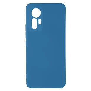 Xiaomi 12 Lite Etui Silikonowe Półsztywne Miękkie w dotyku Cienkie Niebieskie - Etui i futerały do telefonów - miniaturka - grafika 1