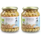 Warzywa w marynacie - Bio Kontynenty Ciecierzyca w zalewie (słoik) Zestaw 2 x 350 g Bio - miniaturka - grafika 1