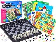 Gry planszowe - ZESTAW GIER 18 w1 gra planszowa szachy GR0081 - miniaturka - grafika 1