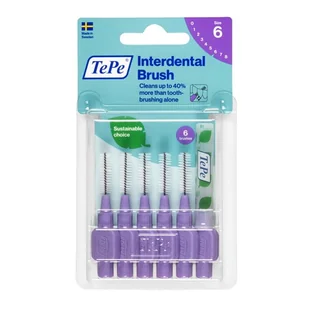 TePe Original szczoteczki międzyzębowe z bioplastiku 1,1 mm, fioletowe, 6 szt. - Szczoteczki międzyzębowe - miniaturka - grafika 1