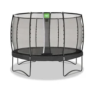 Trampoliny - Exit Trampolina ogrodowa Allure Premium 366 - Czarna - miniaturka - grafika 1
