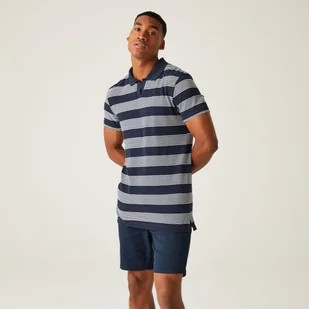 Regatta Męska koszulka polo Tempete Granatowy, Cotton, Rozmiar: 2XL - Koszulki sportowe męskie - miniaturka - grafika 1