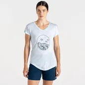 Koszulki i topy damskie - Dare 2b Damska koszulka Serene Niebieski, Rozmiar: 46 - miniaturka - grafika 1