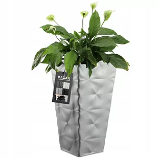 Doniczka Donica Z Wkładem Ogrodowa Szara 56Cm - Meble modułowe i akcesoria - miniaturka - grafika 1