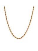 Naszyjniki męskie - ICED STUFF Łańcuszek Rope Złoty - miniaturka - grafika 1