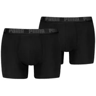 Majtki męskie - Męskie bokserki Puma Everyday Basic Boxer 2P Rozmiar: L / Kolor: szary/czarny - miniaturka - grafika 1