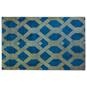 Dywany - Beliani Dywan z wiskozy 140 x 200 cm niebieski VEKSE - miniaturka - grafika 1