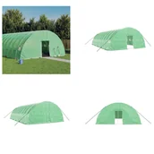 Szklarnie ogrodowe - vidaXL Szklarnia z ramą stalową zielona 60 m² 10x6x2,85 m - Szklarnia - Szklarnie - Tunel foliowy - Szklarnia wolnostojąca - miniaturka - grafika 1