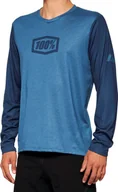 Koszulki męskie - 100% Koszulka męska 100% AIRMATIC Long Sleeve slate blue roz. XL NEW 2022 - miniaturka - grafika 1