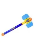 Zabawy w naśladowanie dorosłych - Młotek zabawkowy miękki niebieski 60cm - miniaturka - grafika 1
