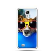 Etui i futerały do telefonów - Etui, Samsung Galaxy S4, śmieszny pies w okularach Samsung, nakładka z psem - miniaturka - grafika 1