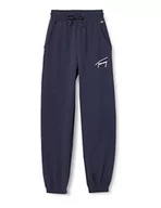 Spodnie damskie - Tommy Jeans Damskie spodnie dresowe Tjw Tommy Signature, Ciemna granatowa, XXS - miniaturka - grafika 1