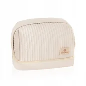 Kosmetyczki, organizery i kuferki - Kosmetyczka Betlewski STELLA skóra eko półokrągła beżowa - miniaturka - grafika 1