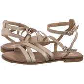 Sandały damskie - Sandały Złote 76209-58 (WO314-a) Wojas - miniaturka - grafika 1