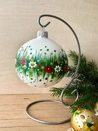 Bombki - Bombka folk w maki i stokrotki - miniaturka - grafika 1