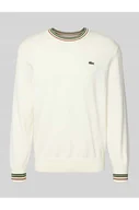 Swetry męskie - Sweter z dzianiny o kroju regular fit z czystej bawełny - Lacoste - miniaturka - grafika 1