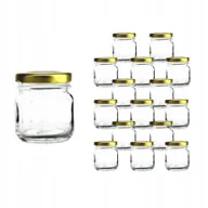 Pojemniki kuchenne - Słoik 40ml x100 słoiczki szklane zakrętki miód Z54 słoiki szklane małe - miniaturka - grafika 1
