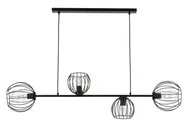 Lampy sufitowe - Sigma Madam lampa wisząca 4-punktowa czarna 32371 - miniaturka - grafika 1