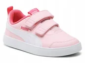 Buty dla dziewczynek - Buty Dziecięce Puma Courtflex 371543-25 Rzepy 35 - miniaturka - grafika 1