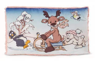 NICI GREEN Poduszka Winter Friends renifer Jonte i przyjaciele prostokątna 45x25 - Maskotki i pluszaki - miniaturka - grafika 1