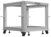 Szafy rack - Szafa Lanberg Open rack 19inch 9U 600X600-1100 adjustable grey - miniaturka - grafika 1