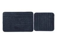 Dywaniki łazienkowe - LIVARNO home Komplet 2 dywaników łazienkowych (niebieski bez wycięcia na WC) - miniaturka - grafika 1