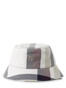 Tommy Hilfiger - Damski bucket hat, biały|wielokolorowy - Czapki damskie - miniaturka - grafika 1