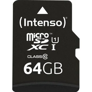 Intenso MicroSDXC Class 10 UHS-I 64GB (3423490) - Karty pamięci - miniaturka - grafika 1