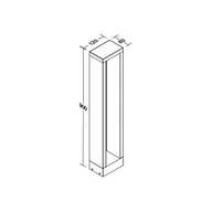 Lampy ogrodowe - BRUMBERG Słupek oświetleniowy LED Addia, grafitowy, IP54, wysokość 90 cm - miniaturka - grafika 1