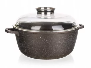 GARNEK GRANITE BROWN 6,7 L z Pokrywą i dozownikiem - Garnki - miniaturka - grafika 1