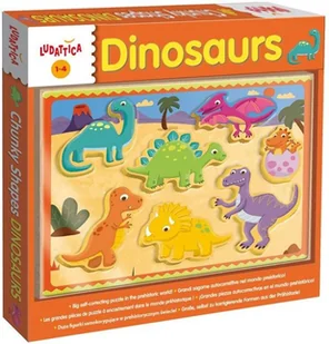 Lisciani Giochi LUDATTICA Drewniane puzzle - Dinozaury DA-49912 - Puzzle - miniaturka - grafika 2