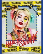 Plakaty - Birds Of Prey Harley Quinn Warning - plakat 40x50 cm - miniaturka - grafika 1