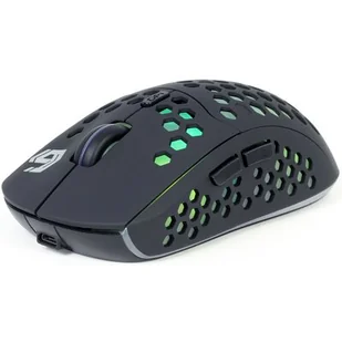 GEMBIRD GAMINGOWA BEZPRZEWODOWA MYSZ RAGNAR WRX500 6 PRZYCISKÓW, PODŚWIETLENIE RGB, CZARNA - Myszki - miniaturka - grafika 1