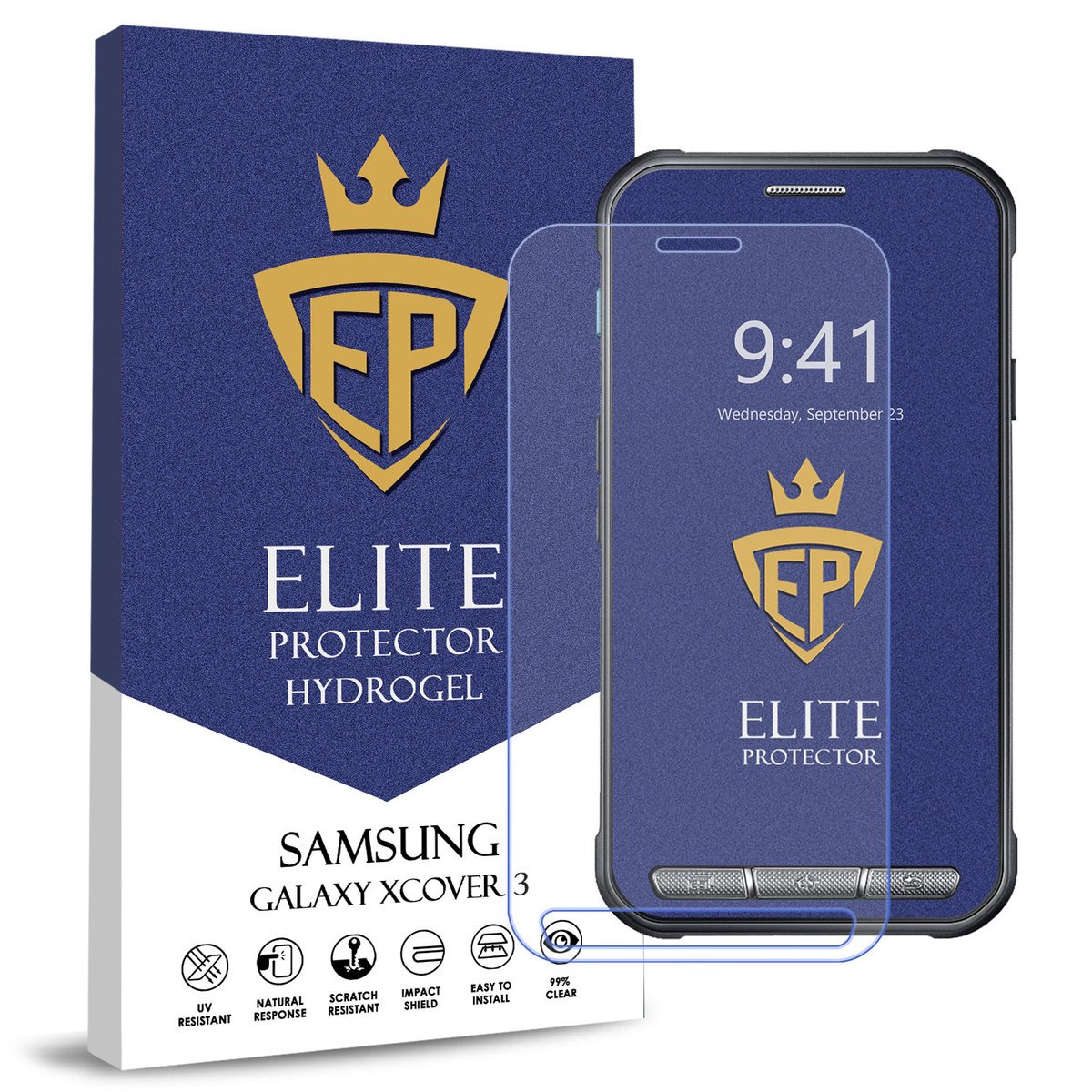 FOLIA 5D CAŁY EKRAN NA TELEFON DO SAMSUNG GALAXY XCOVER 3 HYDROŻELOWA