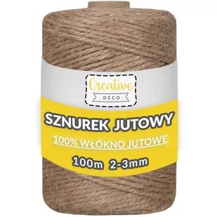 Creative Deco, sznurek jutowy, 100mx3mm - Zabawki kreatywne - miniaturka - grafika 1