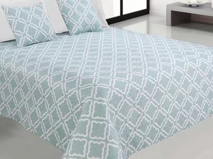 Euromat Dwustronna Narzuta TAVIRA J-006 Blue 220x240+2x40x40 09522 - Pościel - miniaturka - grafika 1
